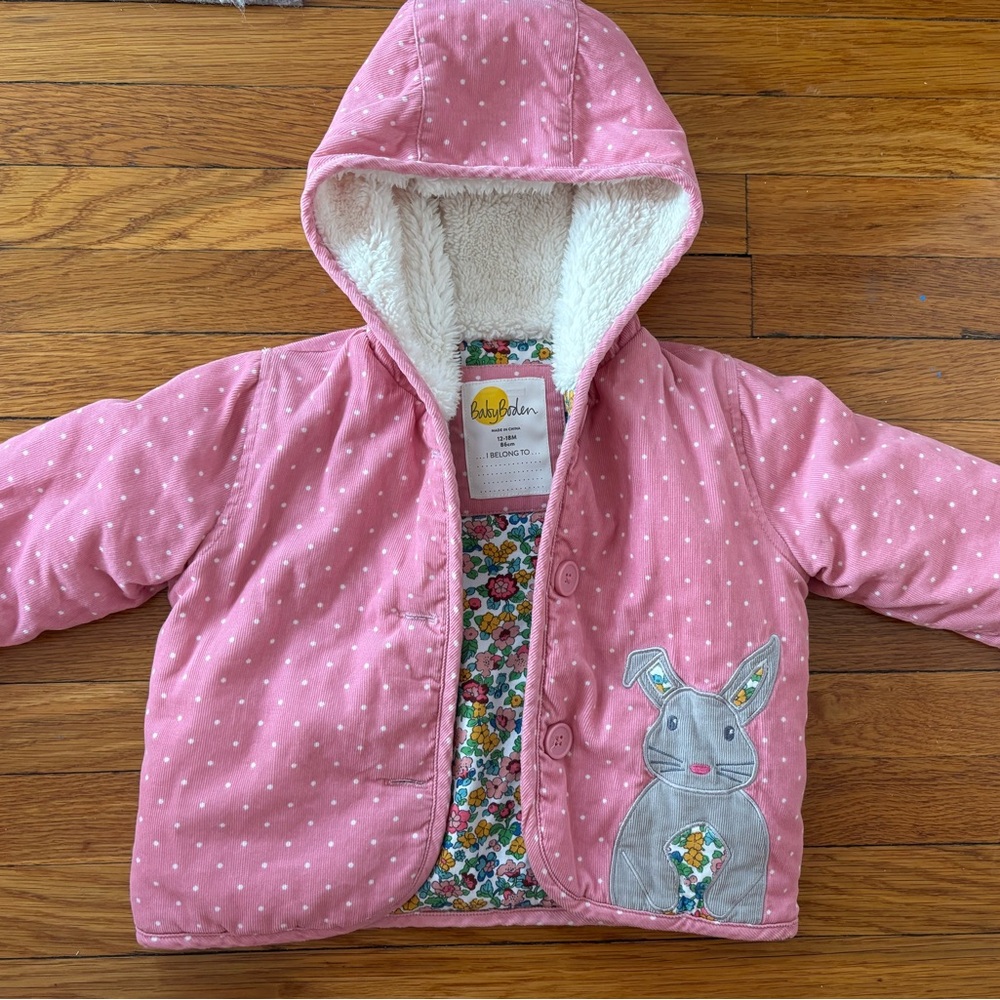 Baby Boden Bunny Coat